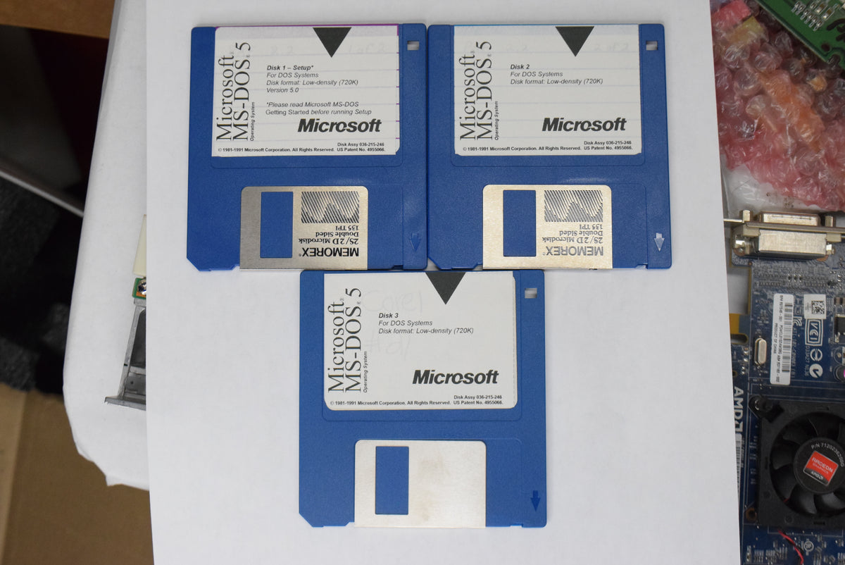 MS-DOS Boot Install Floppy Disk Disc Set 5.0 6.22 (Used Media) Pick Your Version