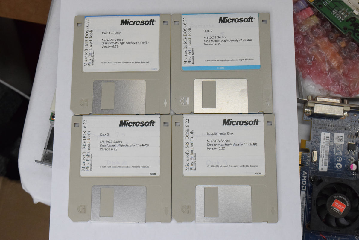 MS-DOS Boot Install Floppy Disk Disc Set 5.0 6.22 (Used Media) Pick Your Version