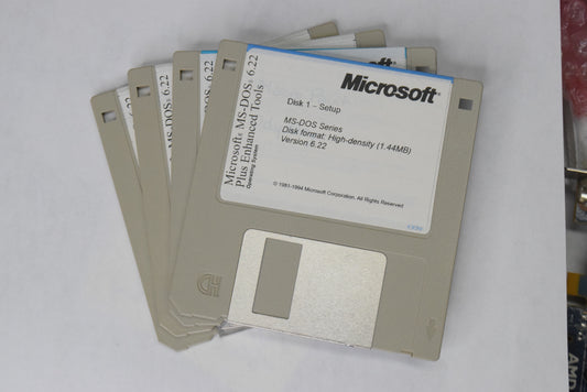 MS-DOS Boot Install Floppy Disk Disc Set 5.0 6.22 (Used Media) Pick Your Version