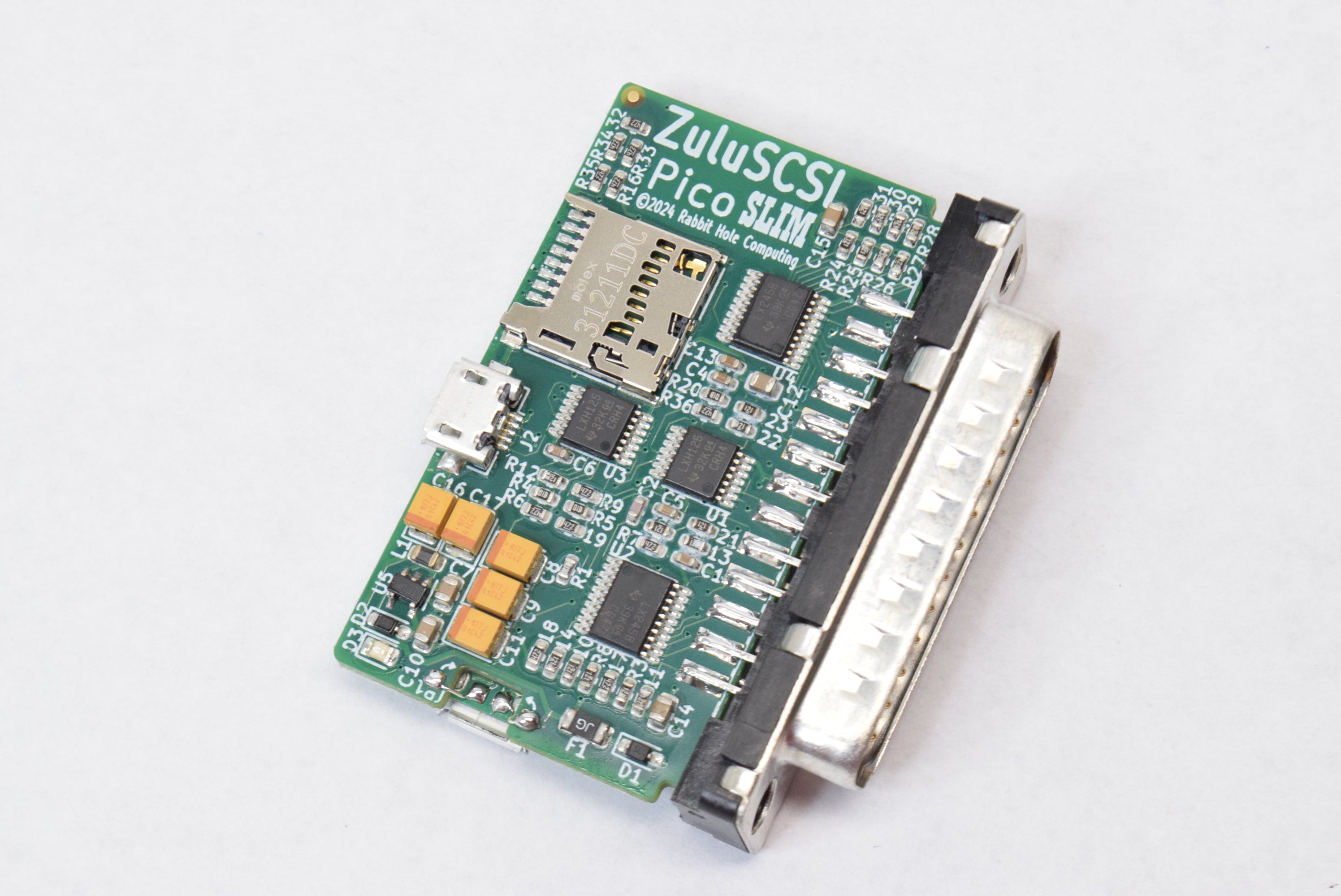ZuluSCSI Pico W Slim DB25 External SCSI Hard Disk Emulator w